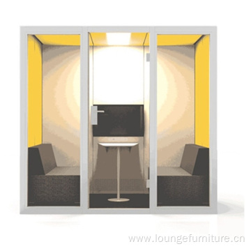 Fully Equipped Company Ventilation 4 Person Meeting Booth